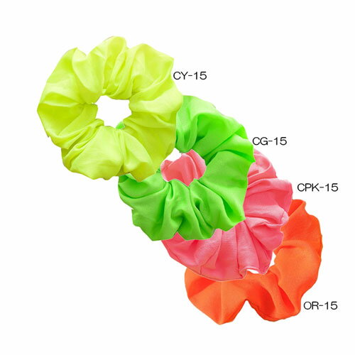 Rakuten - 直径15cm　大きい蛍光色 BIG シュシュ アクセ ヘア アクセサリー ヘアアクセヘッドアクセ ヘッドアレンジ 使い方 色々 イベント 用髪飾り 髪止め催し物 余興 コンテスト 出し物ネオンカラー 大人 子供