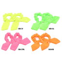 2個1セット 直径7cmワイヤー リボン 稼働 耳 付き 蛍光 色 シュシュ アクセ ヘア アクセサリー ヘアアクセヘッドアクセ ヘッドアレンジ 使い方 色々 ...