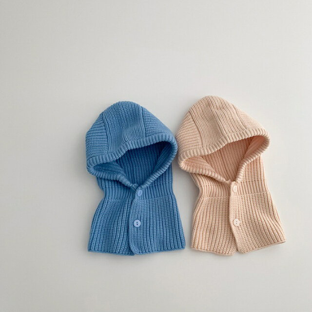 バラクラバ ベビー キッズ 子ども ニット帽 冬 赤ちゃん 子供 ナチュラル 韓国子供服 韓国 ベビー服 シンプル 帽子 ボンネット 子ども服 べべリン 3
