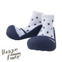 Babyfeet　フォーマルネイビー(トレーニングソックスシューズ)(誕生日 シューズ 1歳 2歳 赤ちゃん ベビー 0.5歳 0.5カ月 ハーフバースデー ファーストシューズ ルームシューズ 出産祝い)