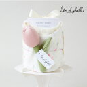 【Lien de famille】チューリップラトルのミニおむつケーキ(出産祝い 贈り物 プレゼント ギフト ギフトセット 出産祝いセット 出産プレゼント ベビーアイテム スタイ おむつケーキ おむつ ナチュラルムーニー ファーストトイ オーガニックラトル ベビー 男の子 女の子)