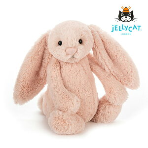 【jellycat ジェリーキャット】バシュフル ブラッシュバニー M（出産祝い 誕生日 誕生祝い ハーフバースデー メモリアル クリスマス お祝い ベビーギフト プレゼント 贈り物 無料ラッピング 人気 かわいい ロイヤルファミリー イギリス 耳に星 星柄 白）