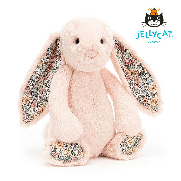 楽天Bebery（ベベリー）楽天市場店【jellycat ジェリーキャット】ブロッサム ブラッシュバニー M（出産祝い 誕生日 誕生祝い ハーフバースデー メモリアル クリスマス お祝い ベビーギフト プレゼント 贈り物 無料ラッピング 人気 かわいい 正規品 イギリス ラビット バニー Bunny ピンク）