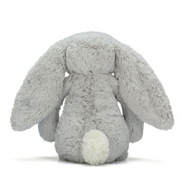 【jellycat ジェリーキャット】バシュフル シマーバニー M（Bashful Shimmer Bunny Medium JELLYCAT うさぎ ウサギ バニー ぬいぐるみ 動物 ファーストトイ 女の子 キッズ ベビー 赤ちゃん 新生児 乳児 幼児 白 グレー シマバニー 耳に星 星柄）