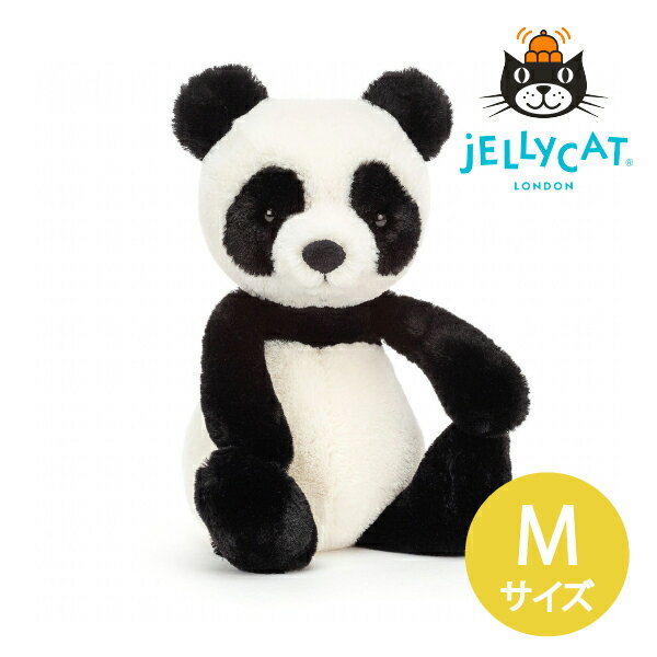 【Jellycat ジェリーキャット】バシュフル パンダ M 送料無料(出産祝 誕生日 誕生祝 ハーフバースデー メモリアル クリスマス お祝い ベビーギフト プレゼント 贈り物 無料ラッピング 人気 可愛い ロイヤルファミリー イギリス王室 ロンドン発 イギリス 正規品)