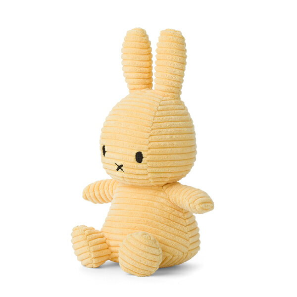 Miffy Corduroy ミッフィーぬいぐるみ 23cm バタークリーム(オリジナル 出産祝い ...