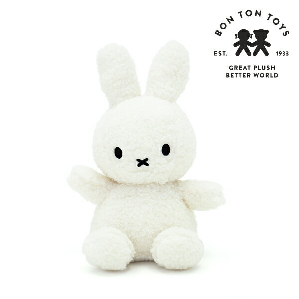 20日限定ポイント最大5倍★【BON TON TOYS】Miffy Recycle Teddy ミッフィーリサイクルテディ 23cm クリ..