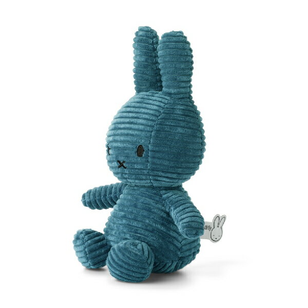 Miffy Corduroy ミッフィーぬいぐるみ 23cm ブルー（オリジナル 出産祝い 誕生日 ハーフバースデー メモリアル クリスマス ベビーギフト プレゼント 贈り物 人気 かわいい スタイ 特典 無料プレゼント 0歳 1歳 2歳 3歳）