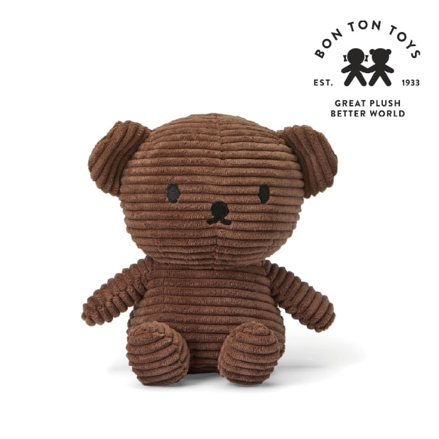 赤ちゃん用ぬいぐるみ・人形 Boris Bear Corduroy ボリス ぬいぐるみ 17cm ブラウン（ボリス 出産祝い 誕生日 ハーフバースデー メモリアル クリスマス ベビーギフト プレゼント 贈り物 人気 かわいい スタイ 特典 無料プレゼント 0歳 1歳 2歳 3歳）