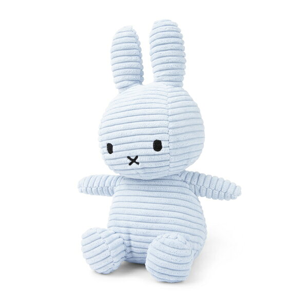 Miffy Corduroy ミッフィーぬいぐるみ 23cm アイスブルー(オリジナル 出産祝い 誕...