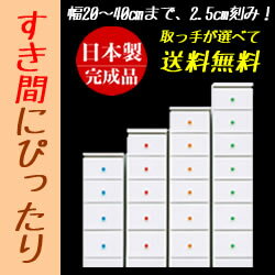 【送料無料　完成品　木製　日本製　国産　すき間チェスト　】すきま収納 40cm（400mm） 脱衣所　40cm幅（アリオソピア）ハイチェスト 幅40ランドリー　収納 スキマ収納 ランドリー家具 スキマチェスト幅40　チェスト　幅40cmチェスト