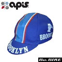 apis BROOKLYN ブルー 自転車 キャップ サイクルキャップ