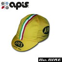 apis APIS イエロー 自転車 キャップ サイクルキャップ
