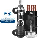 クランクブラザーズ シガーツール プラグキット CO2ヘッド CIGAR TOOL PLUG KIT+CO2 HEAD 自転車 チューブレスタイヤパンク修理キッ...
