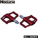 NOGUCHI NPR-1 ロード・クロス用ペダル レッド 自転車 ペダル フラットペダル