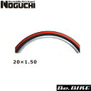 NOGUCHI C-917 タイヤ 20×1.50 ブラック/レッド 自転車 タイヤ