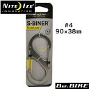 NITEIZ エスビナースライドロック #4 ステンレスシルバー アクセサリー