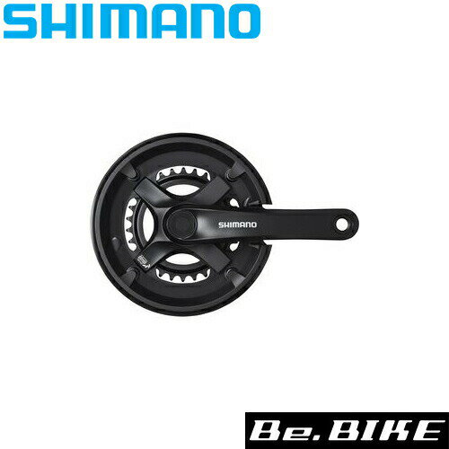 シマノ FC-TY501-2 ブラック 46X30T 175mm 8S/7S チェーンガード付 対応BB 四角軸 122.5mm(LL123)付属/クランク取付ボルト EFCTY5012E60CLB 自転車 MTBコンポーネント SHIMANO TOURNEY
