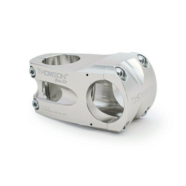 自転車 ステム トムソン THOMSON ELITE X4 STEM シルバー アルミ 31.8mm 0° 10°　40-130mm MTB CXバイク 2