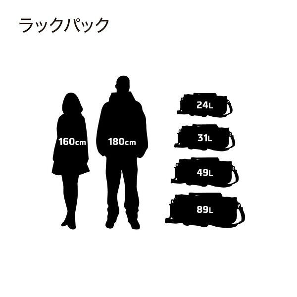 オルトリーブ ラックパック/S 24L レッド 自転車 ダッフルバッグ トラベルバッグ
