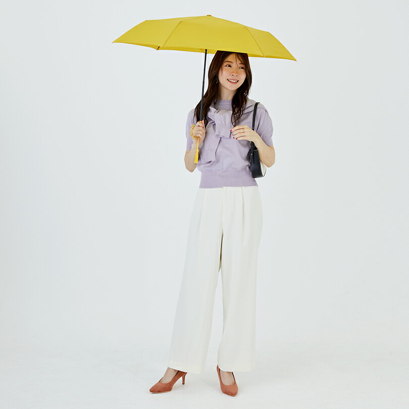 【because 公式】 プレーンカラー トートバッグ ミニ 折りたたみ傘 折り畳み傘 雨傘 傘 UVカット 撥水 ギフト プレゼント おしゃれ 女性 50cm 赤い傘 | かさ シンプル バンブー 持ち手 バンブーハンドル 無地 晴雨兼用 日傘 上品 レディース 小さめ 持ち運び 折り畳み日傘