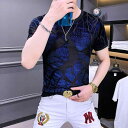 tシャツ メンズ シャツ 夏 男性用 ラウンドネック 薄い スリムフィット レジャー トップス カジュアル 半袖
