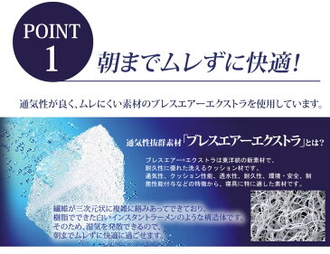 セミダブル サイズ フランスベッド ブレスエアーベッドパッド三次元スプリング構造体【RCP】【大型商品の為日時指定不可】
