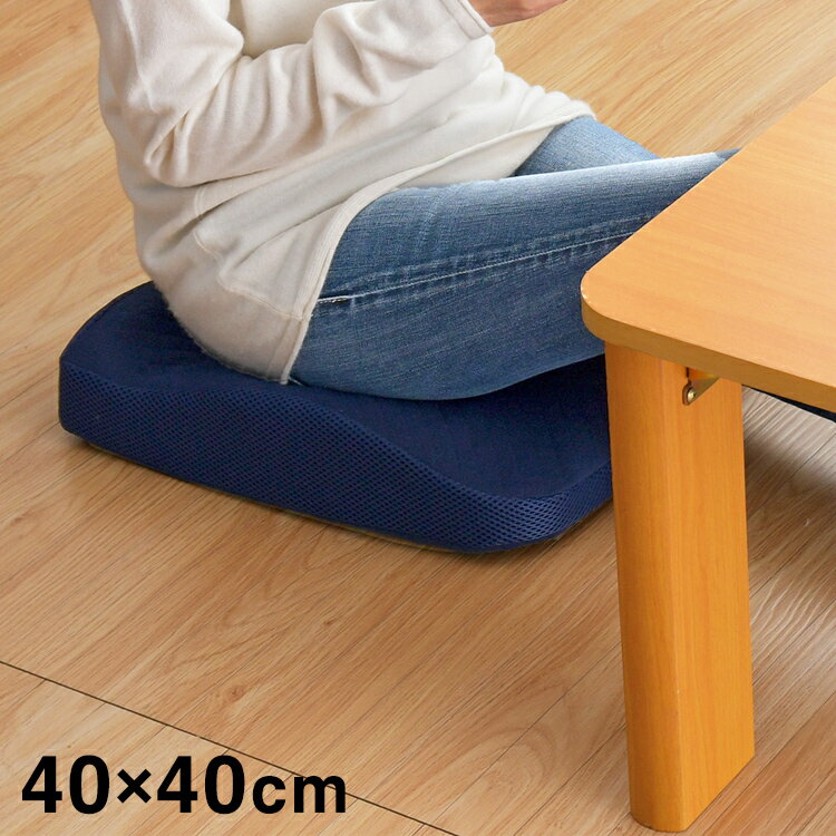 Rakuten - しりピタ クッション 40×40cm 洗える 3D 樹脂ファイバー 通気性 弾力性 メッシュ構造(代引不可)【送料無料】