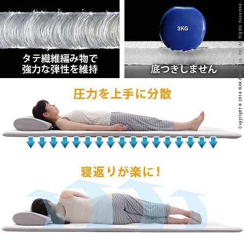 リコメン堂寝具館の日本製 高反発 ポータブル エアー マットレス セミダブル 幅120 持ち運び 携帯 車中泊 収納 コンパクト 体圧分散 国産 軽量 寝返り 汗(代引不可)【送料無料】｜アングル3