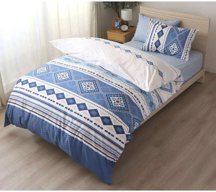 掛け布団カバー 両サイドファスナー クリアキリム シングルロング 150×210cm 掛布団 かけふとん カバー 寝具 寝具カバー かわいい おしゃれ 北欧 シンプル 新生活 ギフト プレゼント 柄物(代引不可)【送料無料】