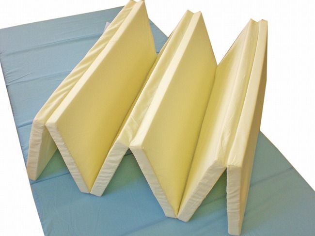 日本製 ウレタン 超コンパクトサイズ 六つ折りマットレス シングルサイズ 六つ折り 軽量 6つ折り マットレス シングル 高反発 かため 体圧分散 200ニュートン 硬質(代引不可)【送料無料】 [2]