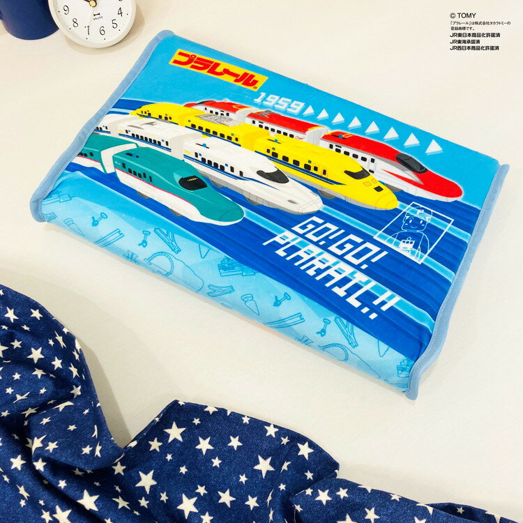 ジュニアソフト低反発枕 プラレール 乗り物 キャラクター かわいい 子供 こども ジュニア 子ども キッズ プレゼント 贈り物 ギフト 男の子 女の子 クリスマス 誕生日 人気 幼稚園 保育園(代引不可)【送料無料】 [2]