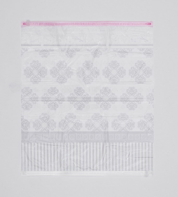 リコメン堂寝具館の衣類圧縮袋 小分け衣類用 約60cm×70cm 手押し 掃除機いらず 簡単圧縮 ロック機能戻りストップ 折り畳み 丸めて アール R-2004(代引不可)【送料無料】｜アングル2