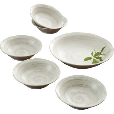 クラフト粉引 サラダセット 和陶器 和陶鉢 大鉢 小鉢セット MC0520‐2(代引不可)