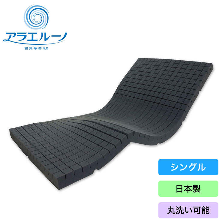 乐天商城 - 日本製 コインランドリーで 丸ごと 洗える 高反発 マットレス アラエルーノ 厚さ8cm ウレタン ウレタンマットレス シングル 体圧分散 ウエルストンくらしき コンパクト ネット付き ふとん巻きのジロー(代引不可)【送料無料】