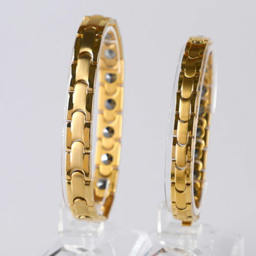 高純度99.9% 最高級品質 ゲルマニウム ブレスレット メンズ レディース ジュエリー 男性 おしゃれ プレゼント ギフト クリスマス ケース付き ゴールド ...