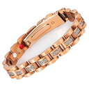 ゲルマニウム メンズ ジュエリー ステンレス ブレスレット 磁気アクセサリー 健康 レディース プレゼント 誕生日 ケース付き