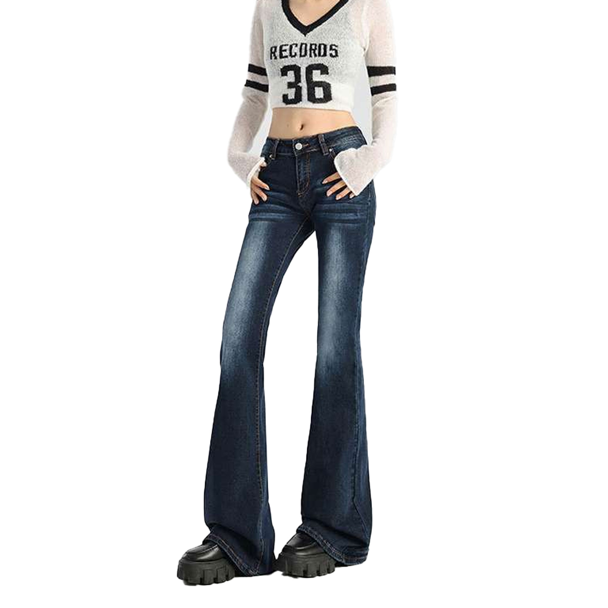 ストレッチデニムパンツレディースデ...