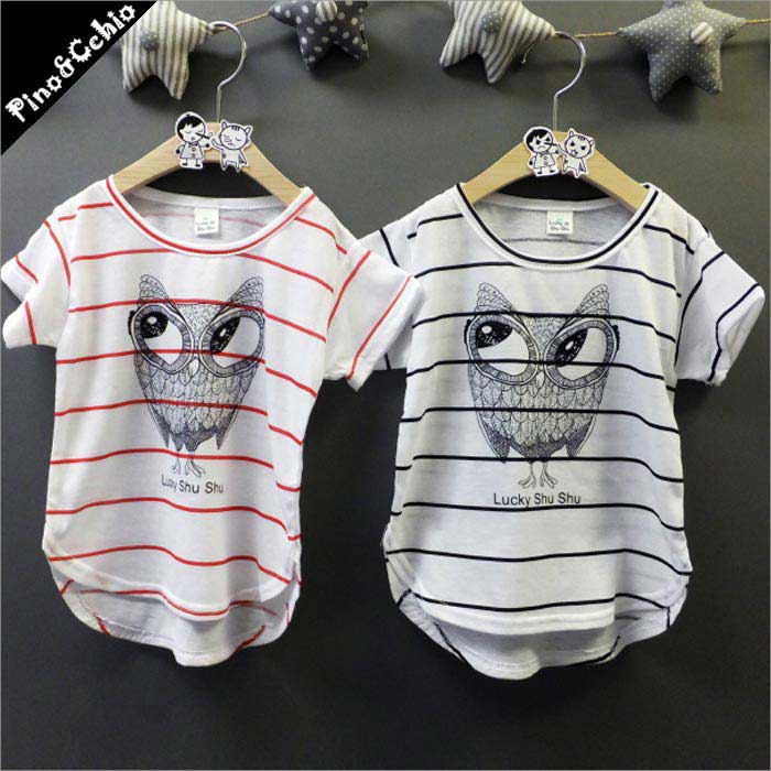 乐天商城 - フクロウT【 子供服 女の子 子供服 男の子 90cm 100cm 110cm 120cm 130cm 140cm 150cm】-ls0001! 送料無料