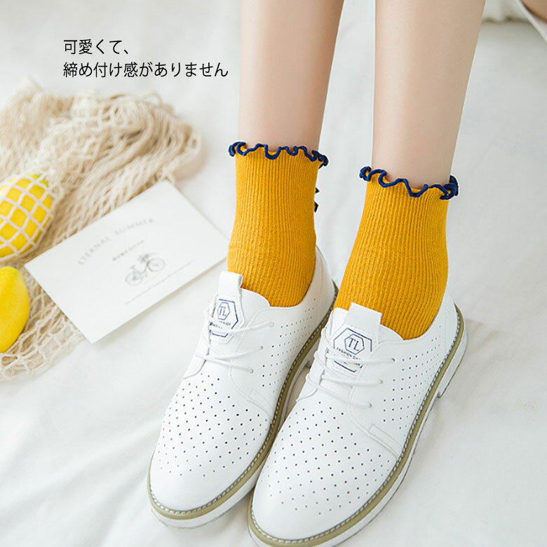 靴下 レディース リボン かわいい ソックス ...の紹介画像2