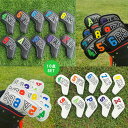 アイアンカバー 10枚セット ヘッドカバー ゴルフ用品 アクセサリー GOLF スポーツ用品 カラフル プレゼント おしゃれ! 送料無料