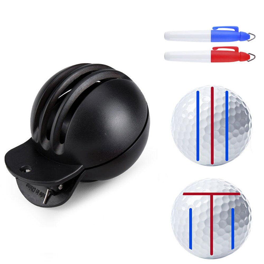 ゴルフ ボール ライン マーカー ラインマーカー ボールライナー ボールラインマーカー ゴルフボール ラインマーカー T字ライン テンプレート ゴルフ用品 ライ...