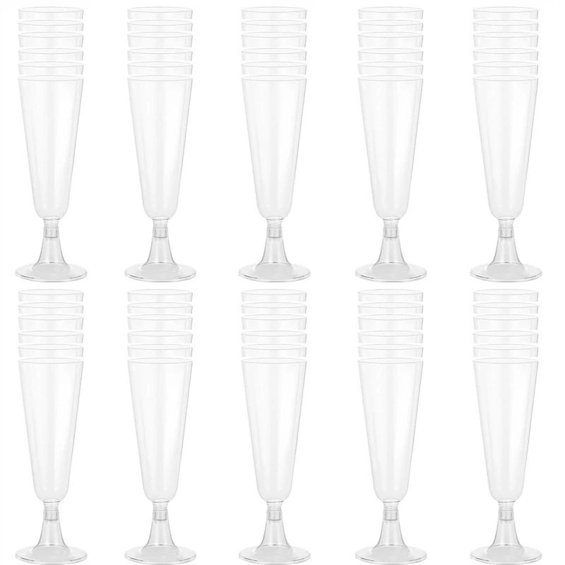 ワイングラス 使い捨て 60個150ml シャンパングラス プラスチック 硬質プラスチック シャンパングラス 赤ワイングラス ステムウェア ワイングラス パーティー ホリデー イベント用品