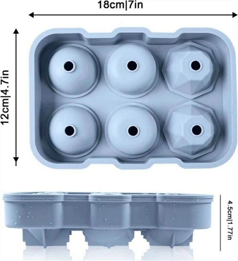 製氷皿 フタ付き製氷器丸氷 食品級シリコン製 製氷機 蓋付き 氷作る容器 アイスキ...