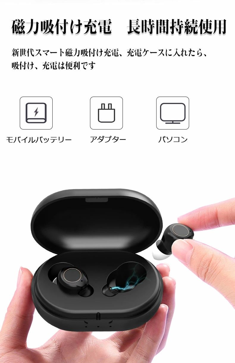 集音器 充電式 集音器 耳穴式 集音器 両耳 省エネ 小型 超軽量 快適 操作簡単 オシ...