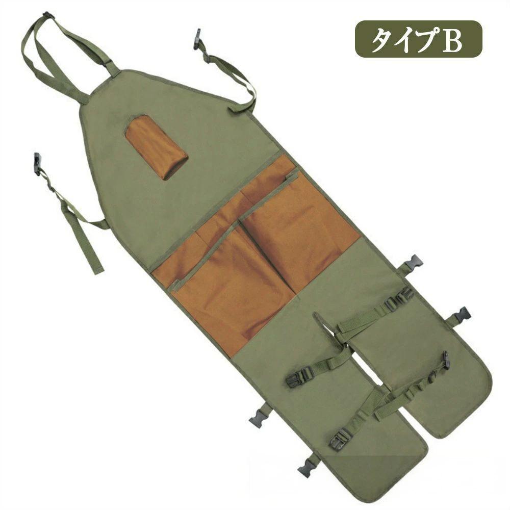園芸エプロン 足当てエプロン園芸 トリミングマルチポケットカラー混色タイプ防水...