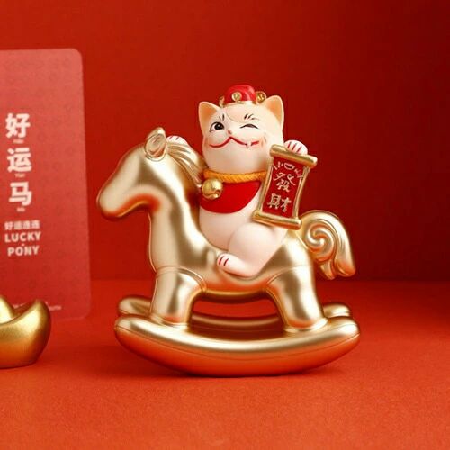 馬オブジェ 置物 開運置物 ミニサイズ デスクトップ装飾 プチ装飾品 金運財運平安 癒し系インテリア リビング書斎用 bedokikou-10018749 ビードゥー喜幸 サンプル画像3