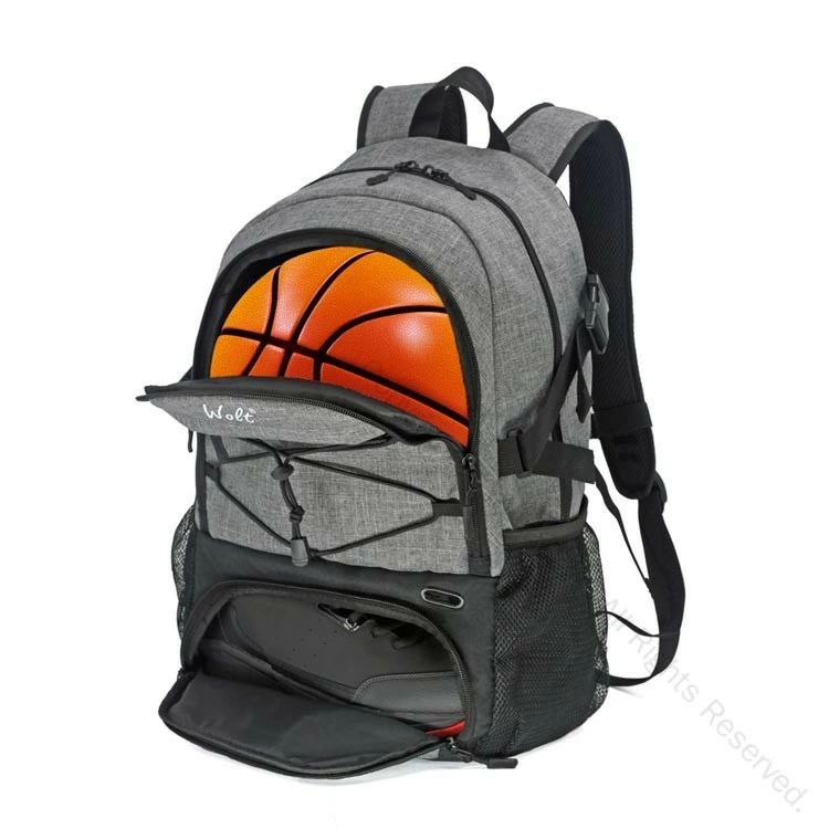 ビードゥー喜幸のバスケットボールバッグ スポーツリュック 大容量バッグ 防水バックパック シューズ収納 通学カバン 通勤リュック ボールケース バスケットボールケース 多機能バッグ 通気性バッグ 収納便利 バスケットボールアクセサリー スポーツギア バスケットボール用品｜アングル2