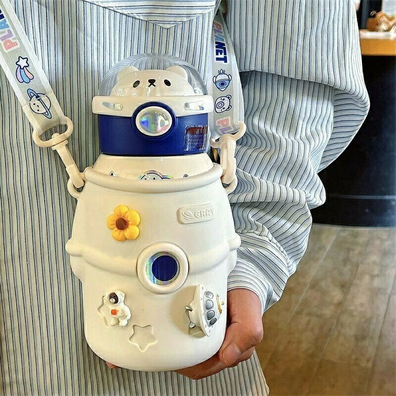 宇宙飛行士カップ こどもの日 水筒 500ml マグボトル 洗いやすい おしゃれ かわい...