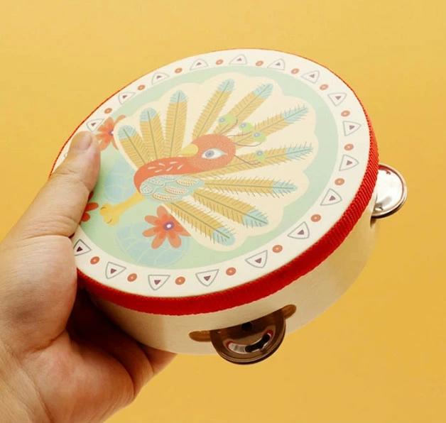 知育玩具 木のおもちゃ 太鼓 ドラム 楽器 打楽器 音楽 たいこ 鼓 出産祝い 音の出...